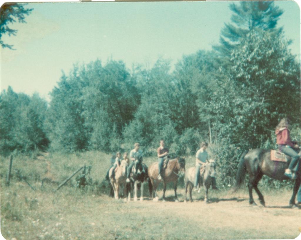 Before this day's skiing, there was horse riding at the stables just to the west of the lake on W. There were plenty of horses and no waiting.