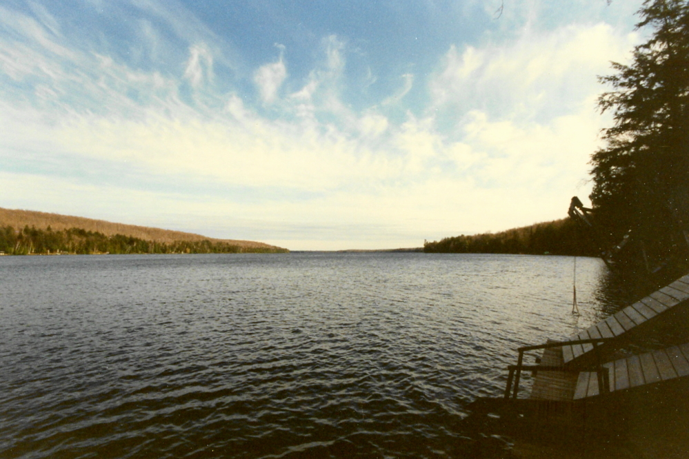 The lake is ice free and some piers are already in. Ours are not. If any one is up and bored, feel free to haul ours from the shore and put it in, but first please move the giant swing to the North side of the dock. We think it will work better there. Thanks in advance. The highs for the weekend were in the 50's°F and the lows were in the 30's°F. You could see your breath in the morning, but the chance for snow is all but gone. The lake is still a little bit cool for any serious swimming. For safety, be sure to wear a wet or dry suit when putting in our pier.<br><br><br>-Nemo has no illusions that the swing will be moved or the pier in before his next time up.