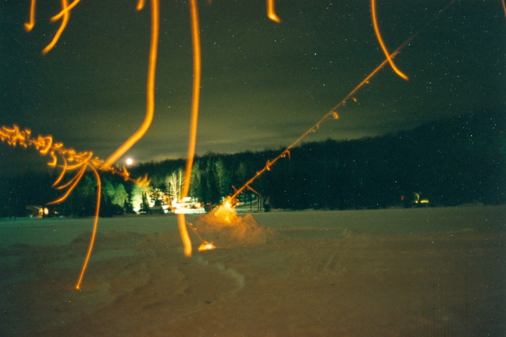 Shorter exposures better capture the volume of incoming and outgoing rockets.