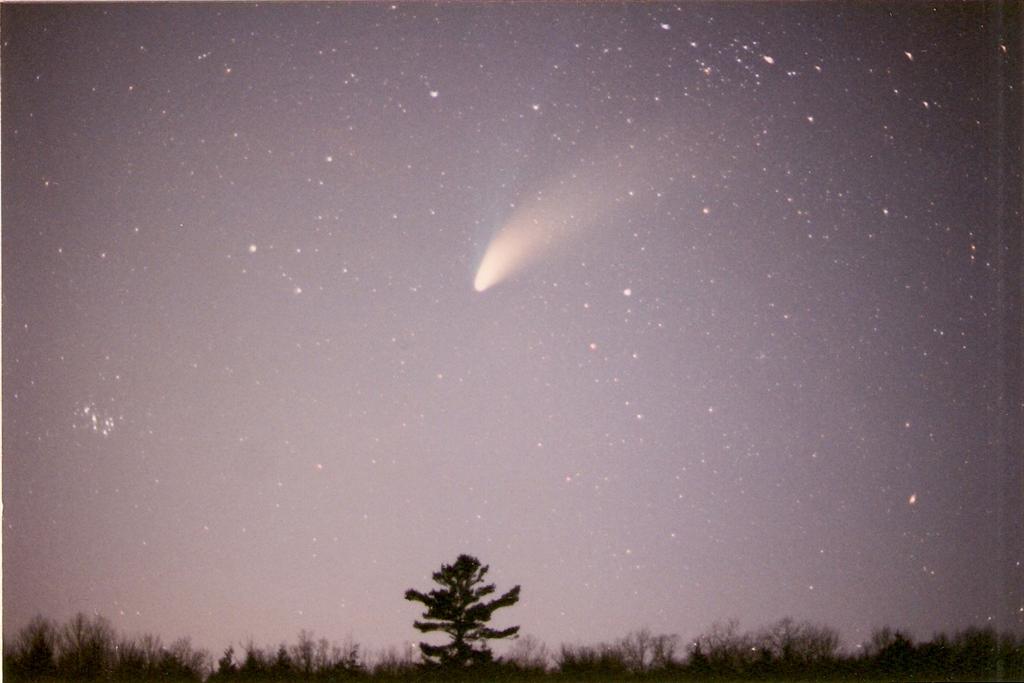 Comet Hale-Bopp can still be observed in the west just after sunset and in the wee hours of the morning. Best. Comet. Ever.