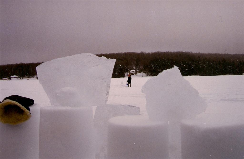 The four forts were finished, for the most part, on Saturday.