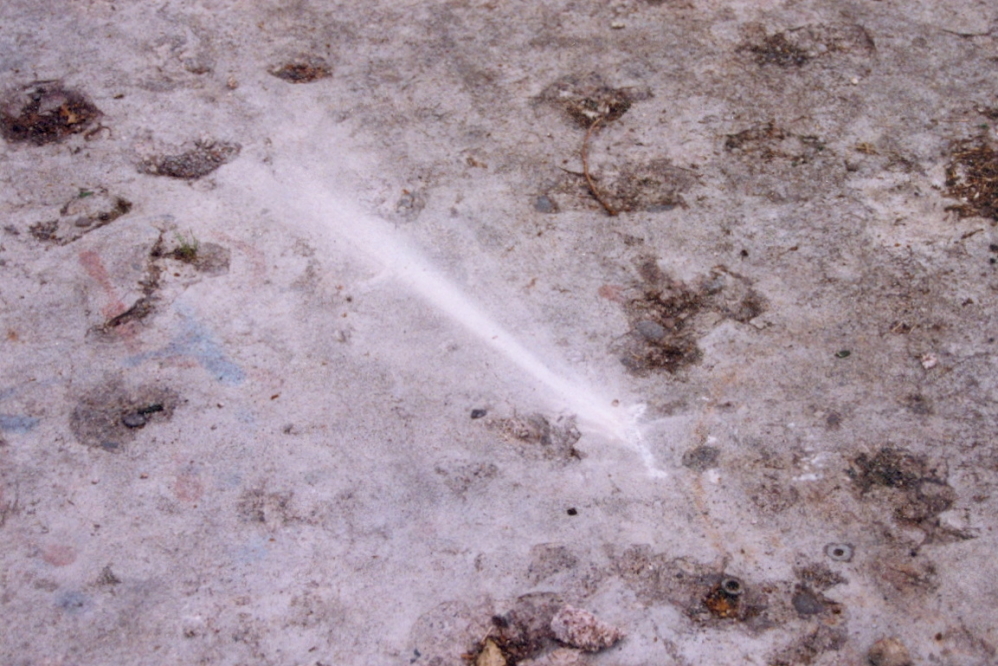 After a rock drop, jets of rock material on a freshly bonked slab just underscore the fun.