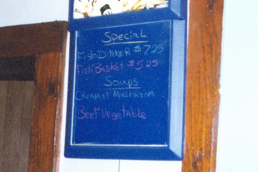 To fuel all that climbing and hiking (and amazingly a ski run) there was Duck's. We eat here mostly because of the mushroom soup, but the fish fry is pretty good, too.