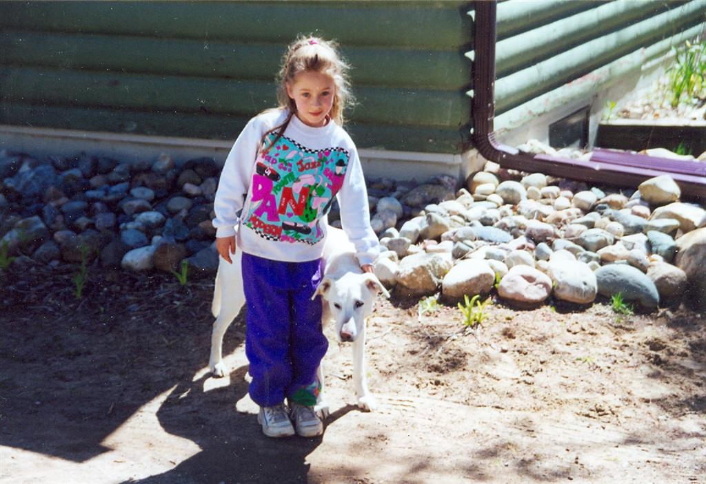 The first task was to keep the dog from getting under foot. A local seven year old was more than up to the challenge.