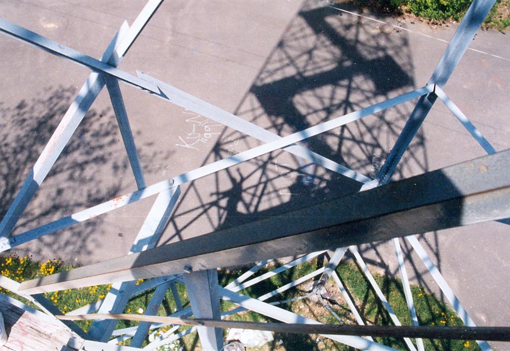 The fire tower at Sugarbush Hill was climbed before noon to get a better picture of the greening of the northwoods.