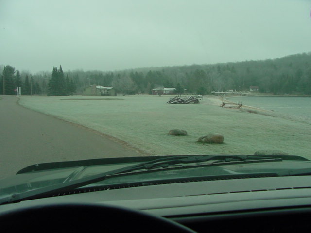 The frost/fog did not burn off/lift all day on Saturday.