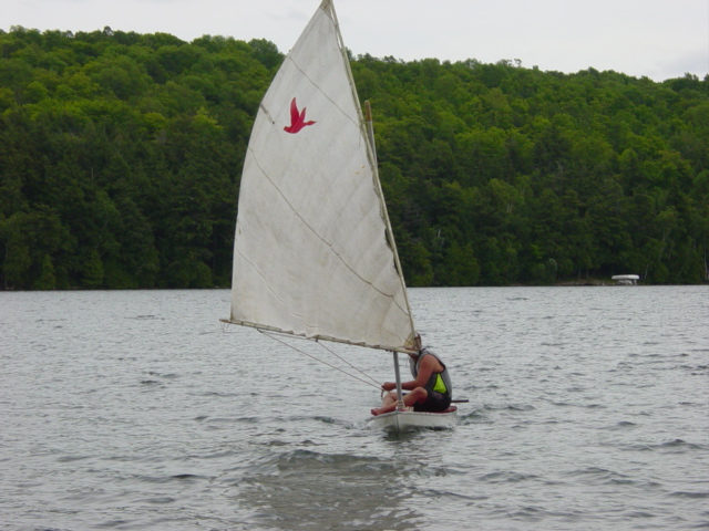 We did get our share of wind and wind means sailing!  When the wind is 10 to 15 mph sailing is quite  harmonious.  We also sailed on a day with 25 mph winds (gusting to 40+ mph!)  I don't remember too much of that outing.  There was an abundance of rapidly moving water, screaming, praying and pain.  Did you see the flying cow in the movie "Twister"?  It was like that but without the cow.