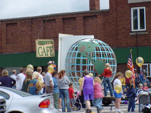 On Friday Crandon was in full cellibration mode  during the pre-Brush Run festivities.  Main street was closed for a parade that was note worthy, loud.