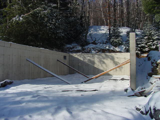 Construction projects on the lake have slowed (stopped) as is normal during the cold season.