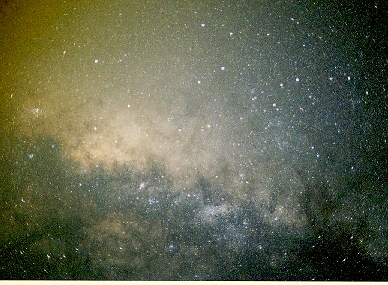 The Milky Way dominated the sky overhead.