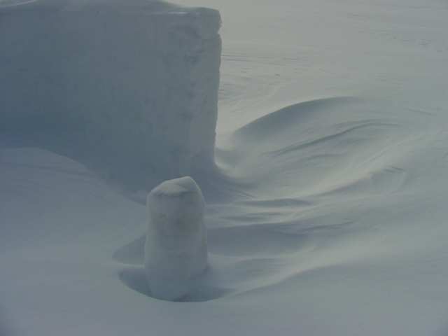 The combination of snow and wind has produced some really cool drifts and dangerous wind chills.