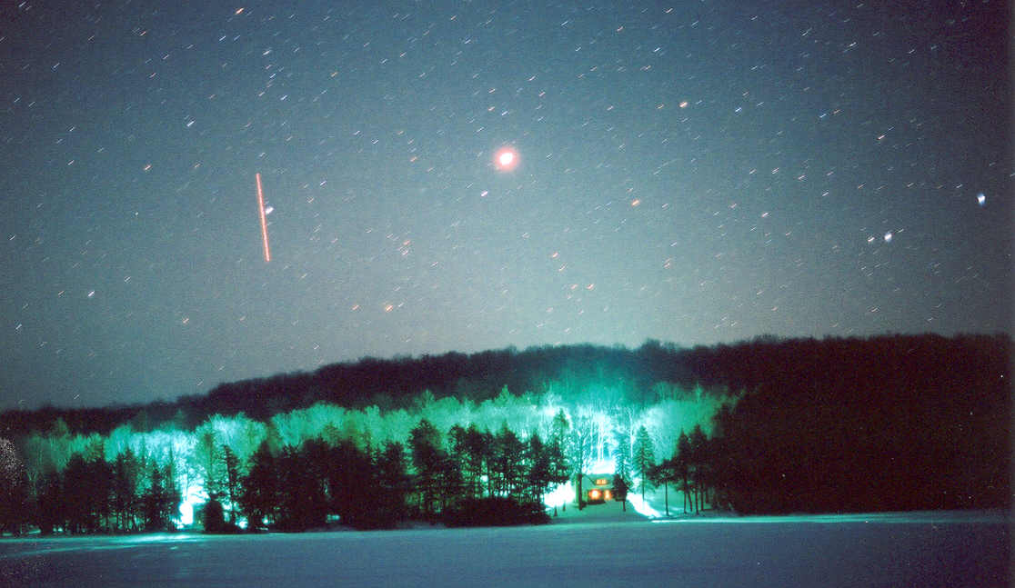 As the sun set, the sky cleared and Jupiter rose over the east shore.