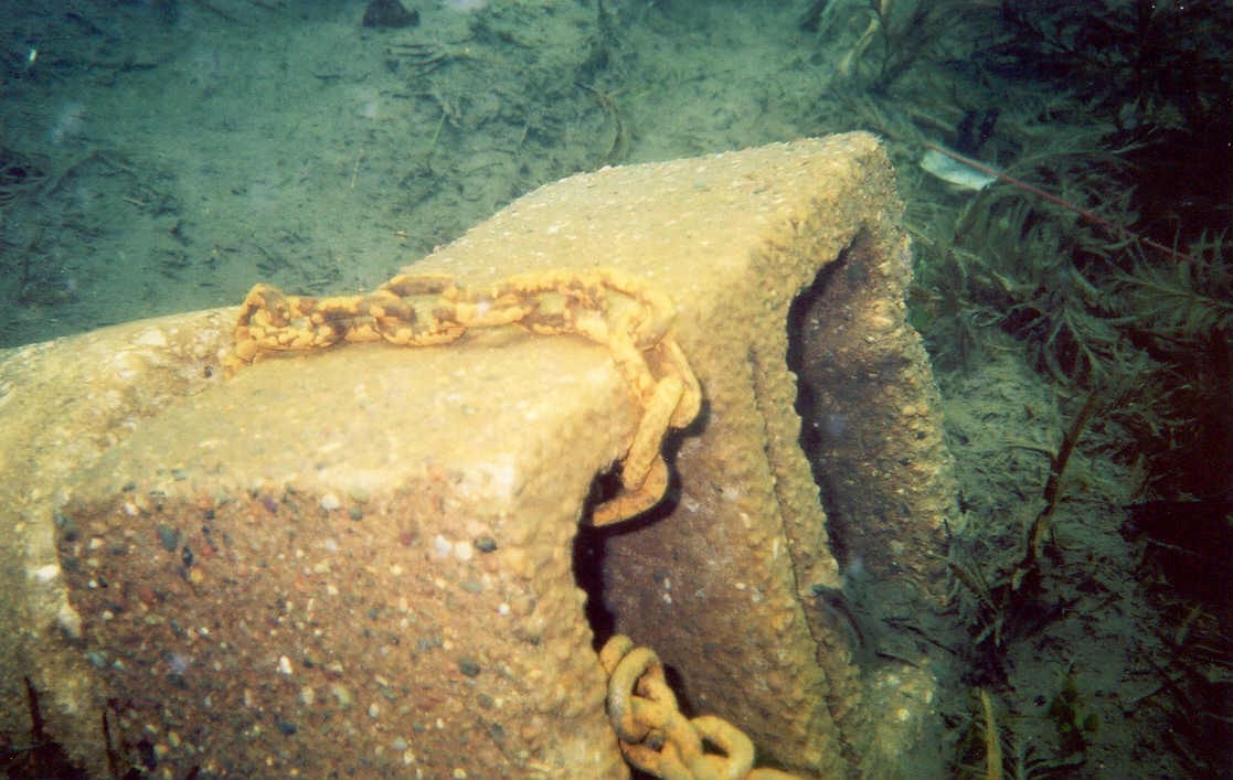 There were problems with the location and condition of a raft anchor south of us.