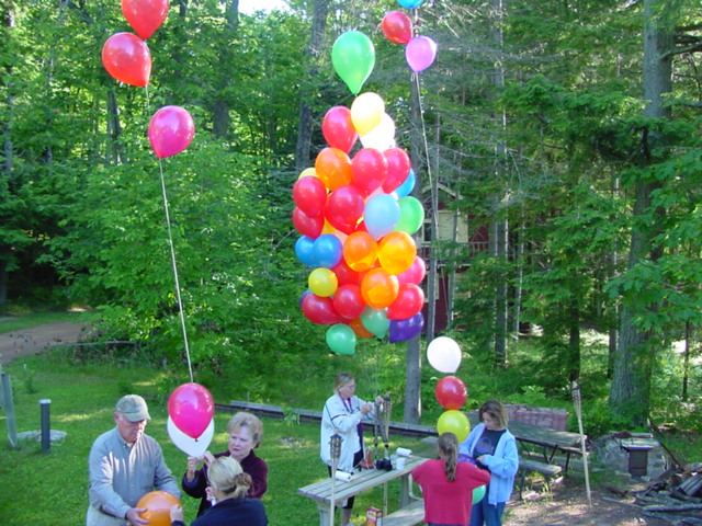 Balloon construction took about an hour.