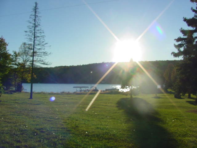 Friday evening was cool, the sky was blue and the wind lite.