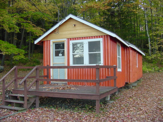 Cabins 3, 4, and 5 at Timber Shores are being moved from the lake to make way for newer construction. .