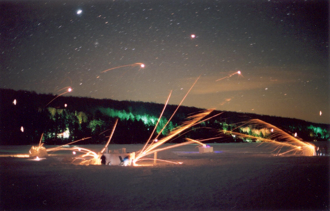 The battle peaked quickly under the dark, star filled sky.