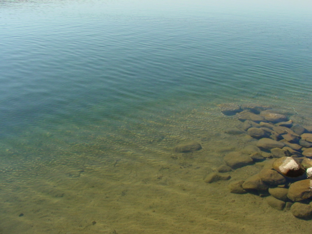 The water this time of year can only be described as crystal.  Cold would also be an acceptible description..