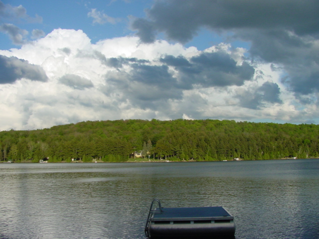 When we made it up to the lake, the weather looked like we may get a bit wet.