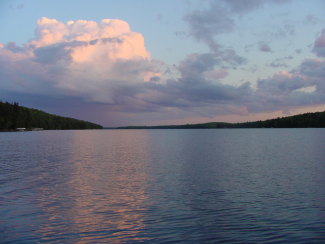The storm passed to the south.  We could have used the rain for the lake level, but the sun was nice.