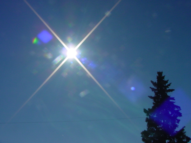When the sun was out, it was hot.