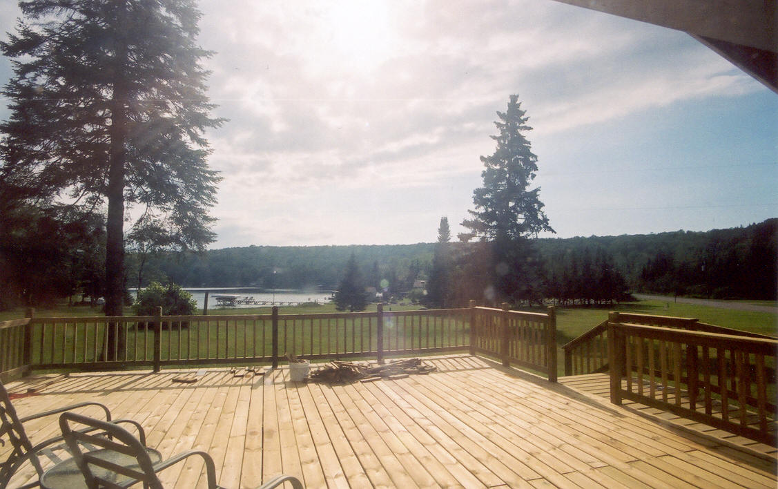 With the deck adequately finished, it was time to turn all attention to the lake.
