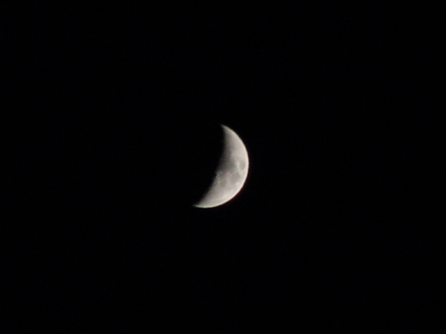 The moon was waxing early in the week.  By week's end it was full enough to ski by if not obscured by clouds.