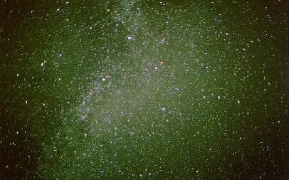 The night air was cool and sky was clear and moonless.  It almost seemed like you could read by the light of the Milky Way.