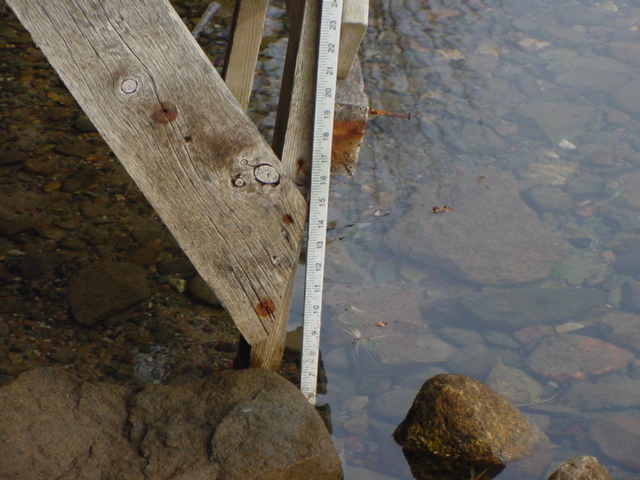 If it was an extemely thirsty monster, that might explain why the lake level is so far down.  13.5 inches below the nail is a few inches above the record low, but we may lose a few more inches before the ice comes in.