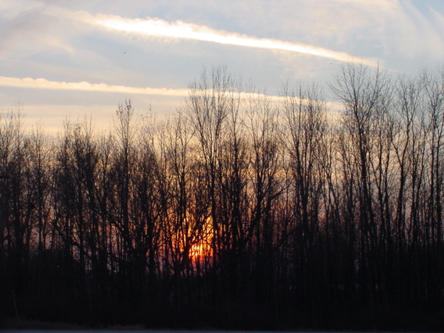 By 4:00 Friday afternoon, we were about 1 hour from the lake and using the last rays of the sun to aid refueling.