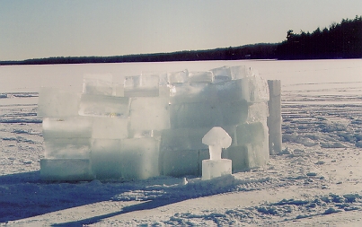 This fort will still be around during ice-out.