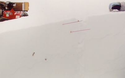 A few managed to hit LT's wind break wall.