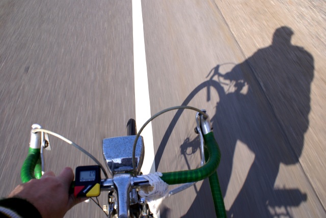 Having bummed a ride up with LT, I found that the only personel transportation I had was an old bike.  If you ever bike to town from the north end of the lake, know that the worst part is the hill at the start.  Once that's finished the rest is easy with the possible exception of taking 