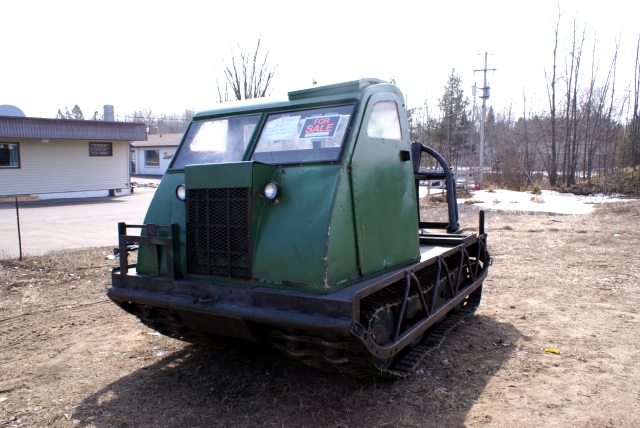 If you are at all familiar with Crandon, you have seen the lot next to Wilson's that on occasion has cars and boats for sale.  The only thing for sale this week was much more interesting.