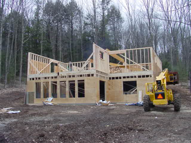 The roof could be on by the end of the day.