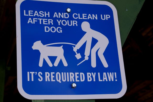 Some signs in the park itself amused all.