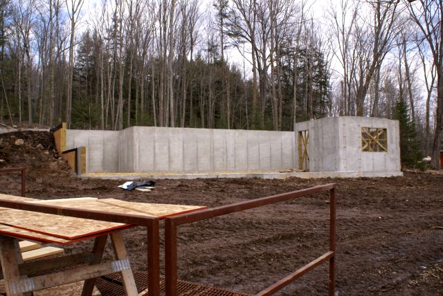 The other building is still just a foundation.
