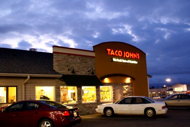 Taco John's returns to Rhinelander!  Taco John's returns to Rhinelander!  Taco John's returns to Rhinelander!  It's in front of the Walmart.