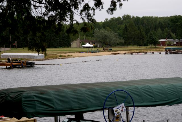 The water level is low.  Very low.  18 inches below the nail low.  Some boats were pulled for fear that they would be stuck on the lifts if the water falls any more.