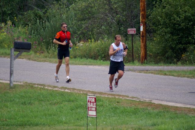Then ran about 5 k around the top half of the lake.