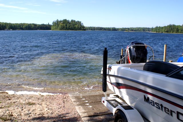 Careful pulling boats in and out at the public landing.  There is a rock reef at prop height just past the end of most trailers.  It can be avoided by approaching the landing at an angle.