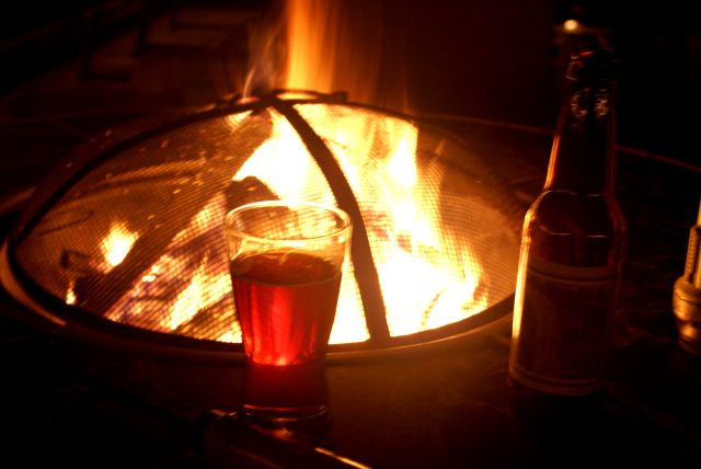 The temperature dropped with the sun on Friday night  We struggled to keep our beers from freezing and our fires lit.