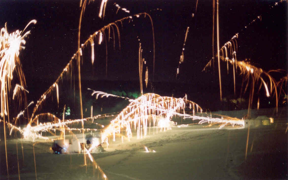 During the height of the war, it was best to fire and cower behind snow walls.  I could not resist the temptation to watch a well aimed bunch of shots stream to their targets and got shot in the noggin.