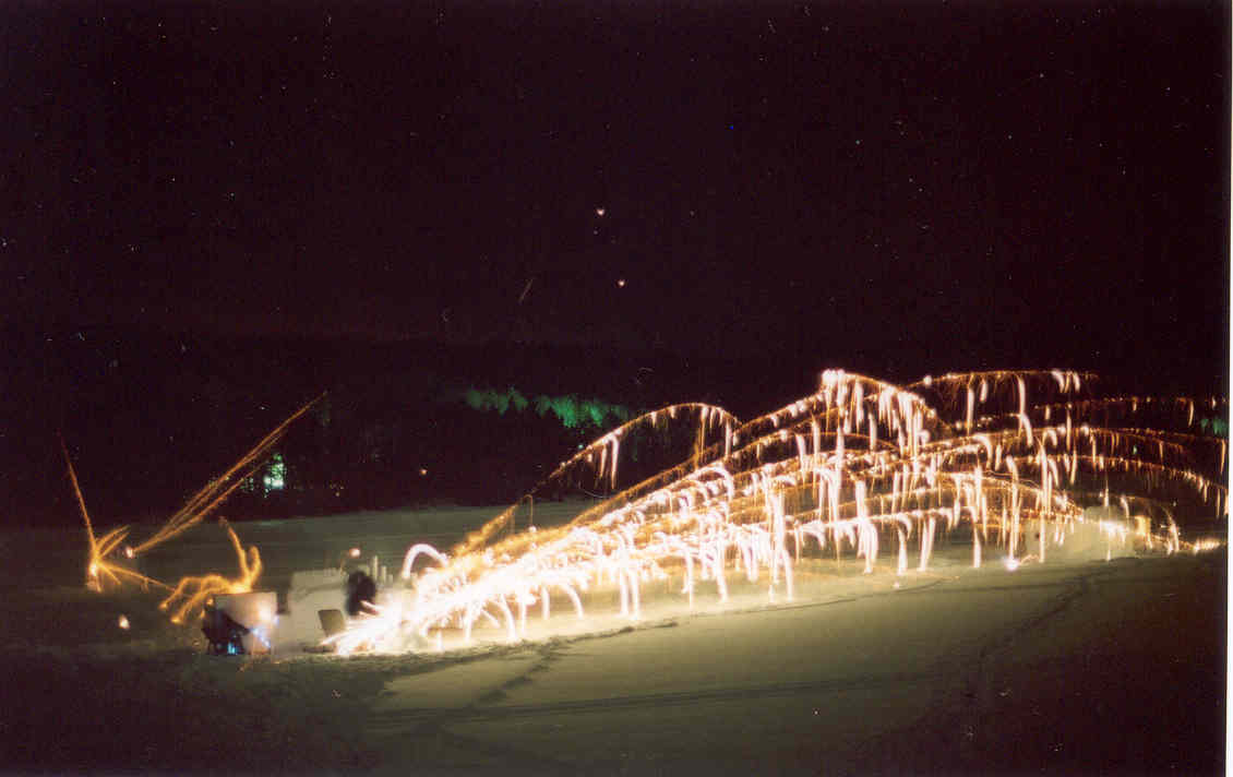 The battle raged a short while after.