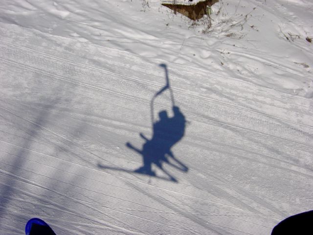 On Saturday, Brule was warm (for winter), not too icy, and crowded.  Mrs Nemo had to be pried off the hill to make the 4:00 at St Leonard's.