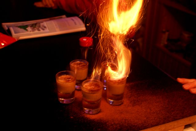 Bar night on Friday was brightly lit by the Bailey's Comet.