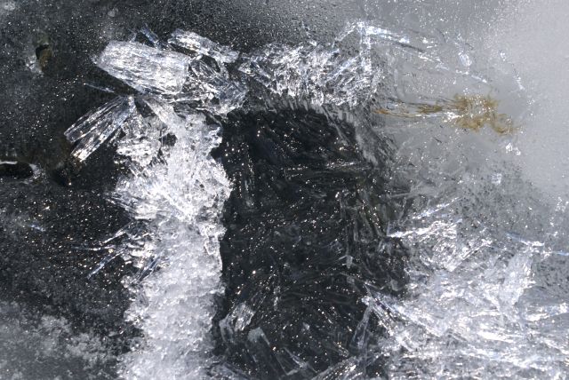 There were some areas of "rotten" ice but they were closer to the shore.