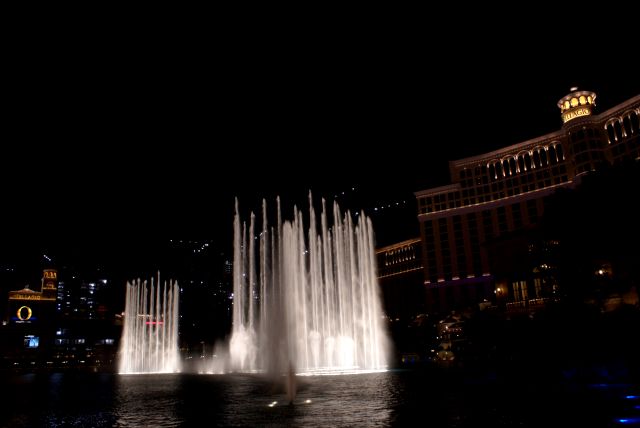 enjoyed the Dancing Fountians at Bellagio,