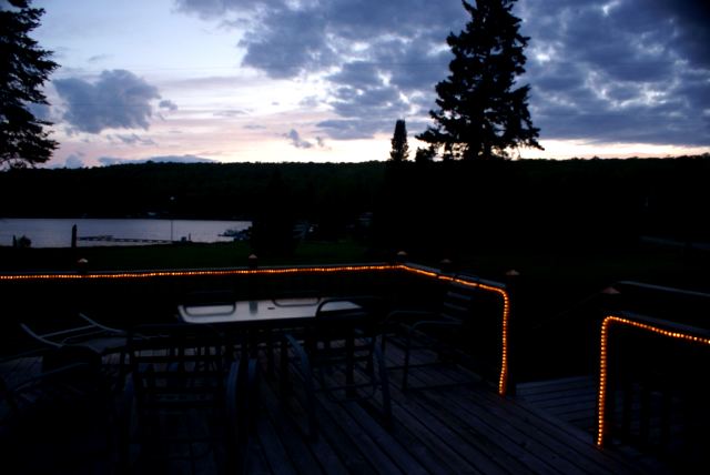 Friday's evening weather was repeated pretty much all week.  It was a bit cooler than usual, cloudy with some sun and a bit of rain.