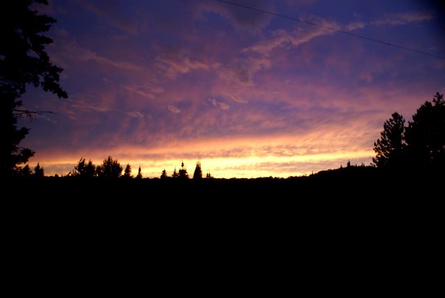 Sunset on Saturday was spectacular.